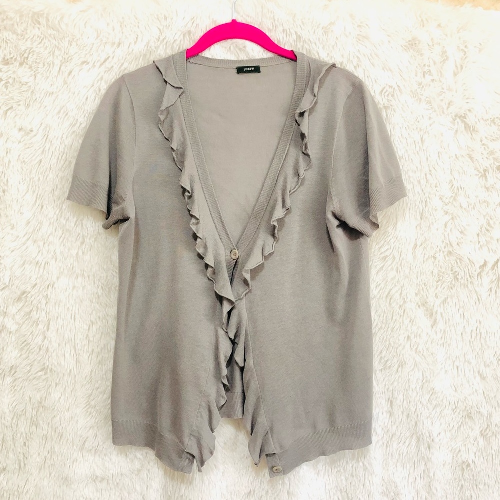 J. Crew button up flare v-neck size SP